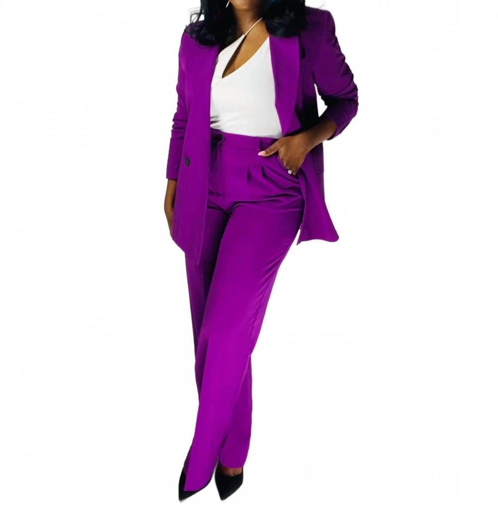 NEW FOOLHARDY COLLECTION melrose two piece suit in purple